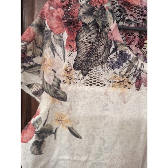 Laura Petites Floral Top-Women's Large - Picture 3 of 7